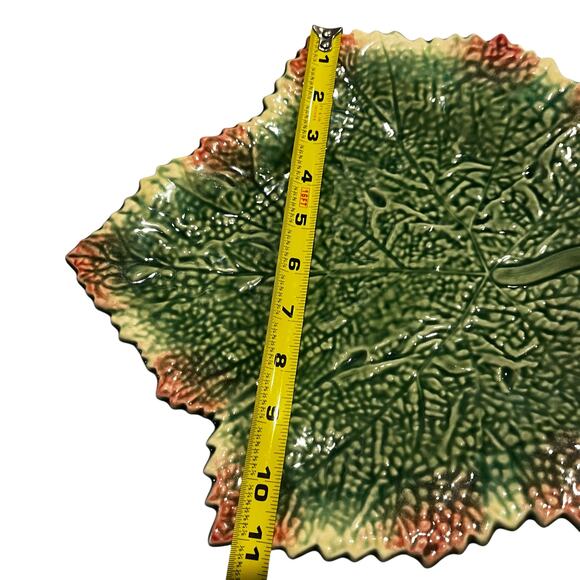 Platter Bordallo Pinheiro Autumn Leaf Embossed Leaf - Picture 4 of 5